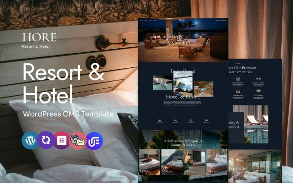 Hore - Elegant Resort And Hotel Multipurpose WordPress Elementor Theme - Image 1
