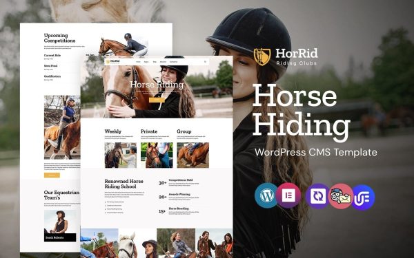 HorRid - Horse Riding and Club WordPress Elementor Theme - Image 1