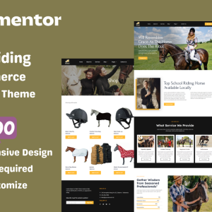 Horse Riding Elementor WooCommerce WordPress Theme