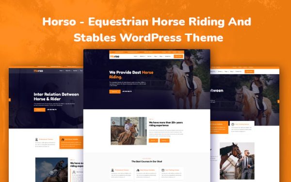 Horso - Equestrian Horse Riding And Stables WordPress Theme - Image 1