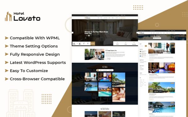 Hotel Lovato - Hotel Resort Booking WordPress Theme - Image 1