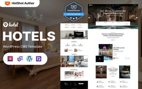 Hotel - Luxury Hotel And Resort WordPress Elementor Theme - Image 1