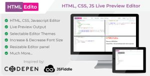 Htmledito html css javascript live editor gplpixel.jpg