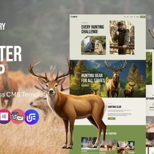 Huntry - hunting Clubs Multipurpose WordPress Elementor Theme