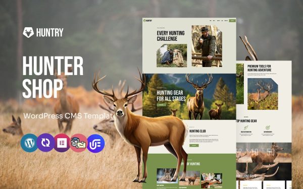 Huntry - hunting Clubs Multipurpose WordPress Elementor Theme - Image 1