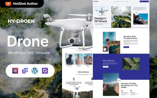 Hydroen - Drone Startup And Copter WordPress Elementor Theme - Image 1