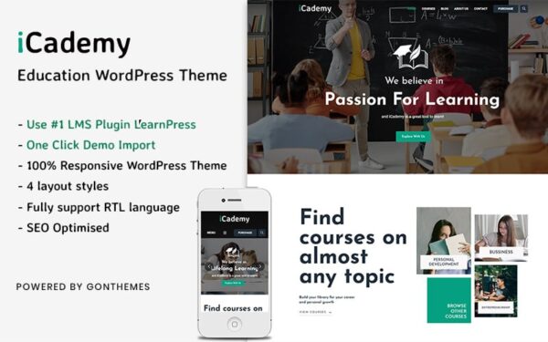 iCademy - Education WordPress Theme. - Image 1