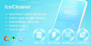 Icecleaner phone cleaner booster battery saver app manager codermarket.jpg