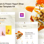 Icelab – Ice Cream & Frozen Yogurt Shop Elementor Template Kit