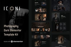 Iconi photography portfolio elementor template kit gplpixel.jpg