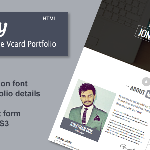 Identity - Responsive One Page Vcard Portfolio