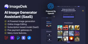 Imagedek ai image generator assistant saas codermarket.png