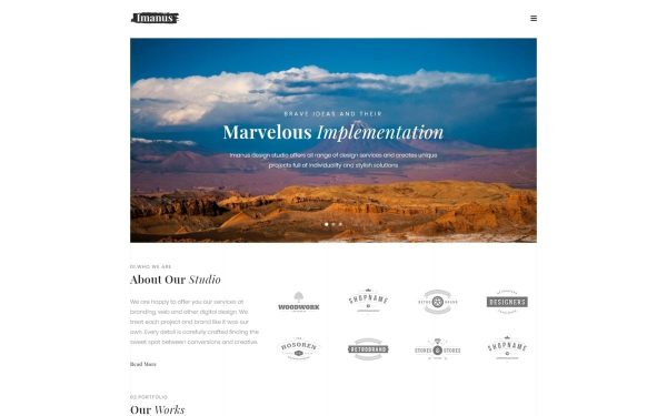Imanus - Design Multipurpose Minimal WordPress Elementor Theme - Image 1