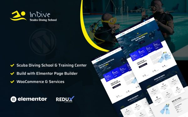 InDive - Scuba Diving WordPress Theme - Image 1