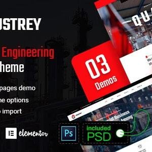 Industrey - Industry & Engineer WordPress Theme + RTL