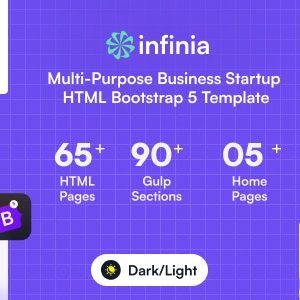 Infinia - Multipurpose Business Startup HTML Bootstrap 5 Template