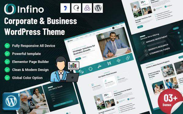 Infino - Corporate Business WordPress Theme - Image 1