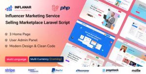 Inflanar influencer marketing service selling marketplace laravel script .jpg