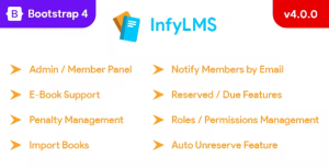 Infylms library management system with e books laravel reactjs .png