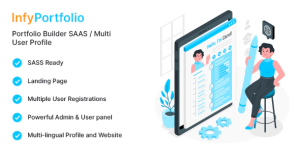 Infyportfolio saas laravel saas personal portfolio resume cv website.png