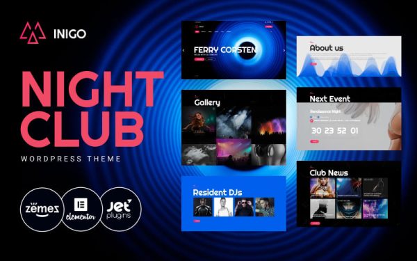 Inigo - Night Club Responsive WordPress Theme - Image 1
