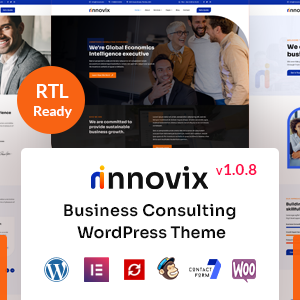Innovix - Business Consulting WordPress Theme.