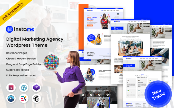 Instame - Digital Marketing Agency WordPress Theme - Image 1