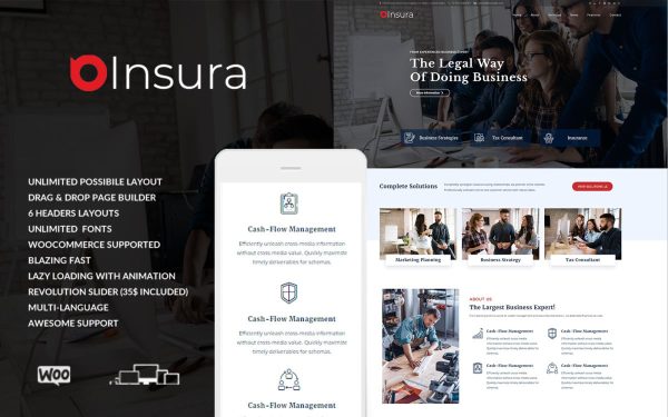 Insura - Finance & Insurance Services WordPress Themes - Image 1