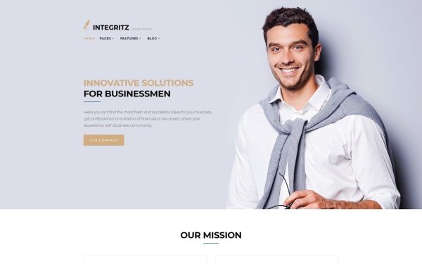 Integritz - Responsive Law Firm WordPress Elementor Theme - Image 1