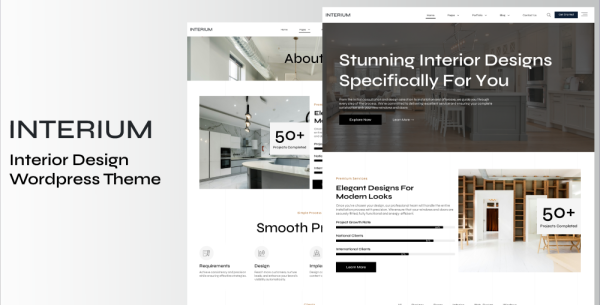 Interium - Interior Design Wordpress Theme - Image 1