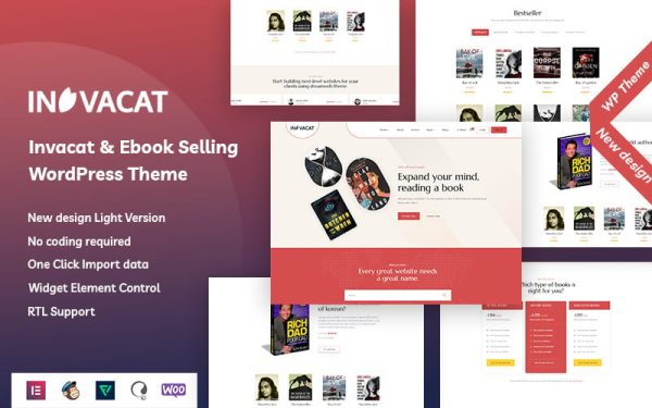 Invacat - Ebook Selling WordPress Theme - Image 1
