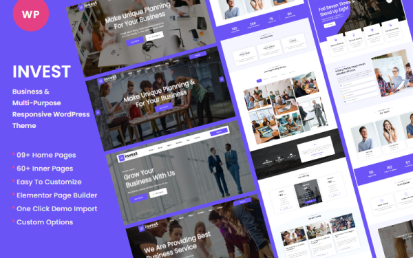 Invest - Business And Multipurpose Responsive WordPress Theme - Image 1