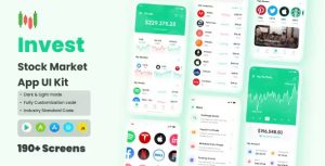 Invest stock market app react native cli ui kit codermarket.jpg