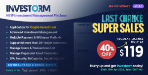 Investorm advanced hyip investment management platform 131 codermarket.png