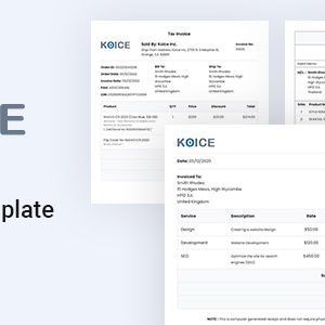 Invoice HTML Template