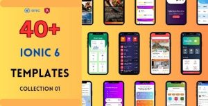 Ionic multipurpose template collection 40 app screens codermarket.jpeg