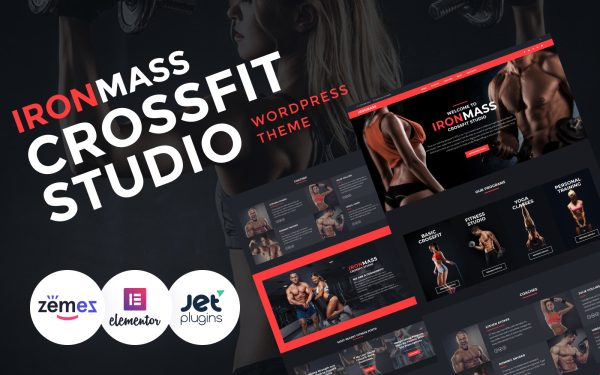 IronMass - Gym Fitness & Bodybuilding WordPress Elementor Theme - Image 1