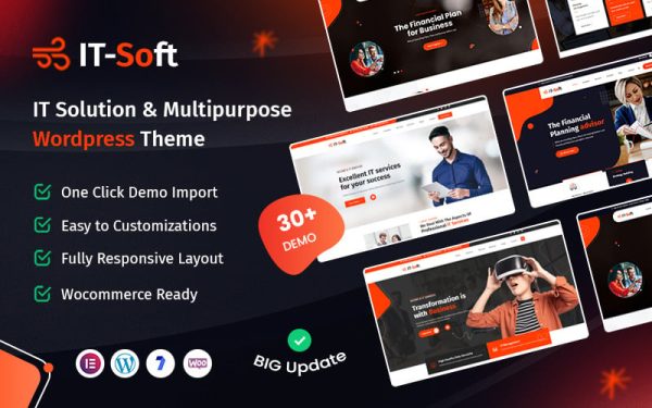 IT-Soft - IT Solutions & Business Consulting WordPress Theme - Image 1