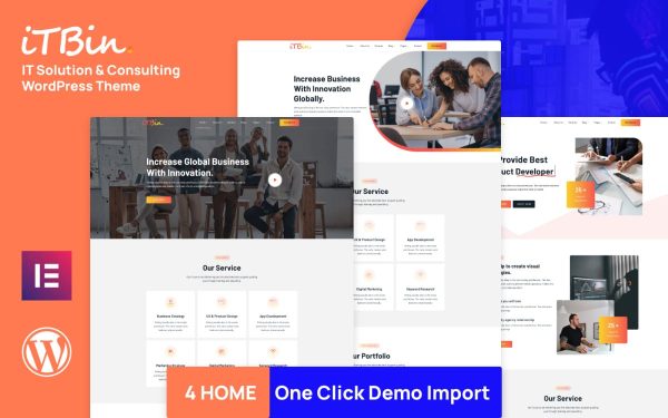 ITBIN - IT Solution and Business Service WordPress Theme - Image 1