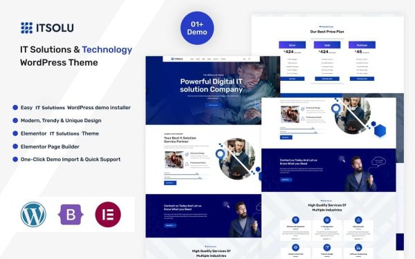 Itsolu - Technology & IT Solutions WordPress Theme - Image 1