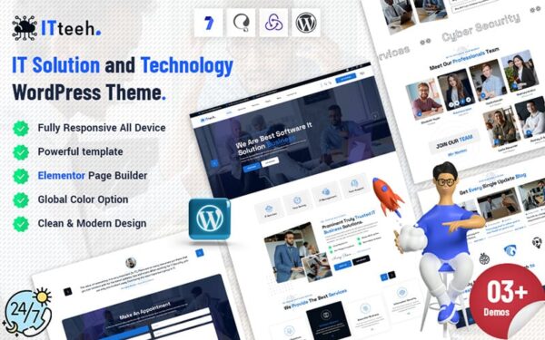 Itteeh - IT Solution and Technology WordPress Theme - Image 1