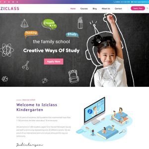 Iziclass - Kindergarten and Preschool WordPress Theme
