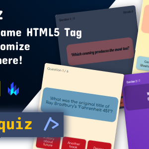 Izzy Quiz - Quiz Trivia Game | Easy To Use Customizable Web Component