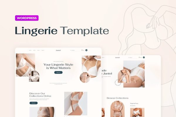 Jantel – Lingerie & Nightwear Store Elementor Pro Template Kit - Image 1
