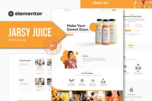 Jarsy juice drink brand elementor template kit gplpixel.jpg