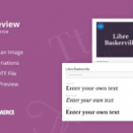 Jeg Font Preview – WooCommerce WordPress Plugin