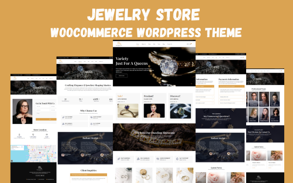 Jewelry Store WooCommerce Elementor WordPress Theme - Image 1