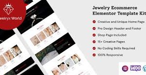 Jewelryx - Jewelry Ecommerce Elementor Template Kit