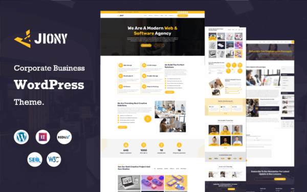 Jiony - Multipurpose Corporate Business WordPress Theme - Image 1