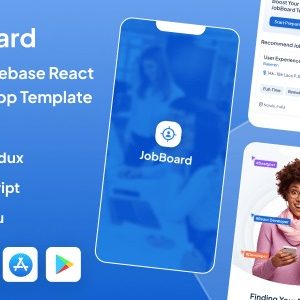 JobBoard - Job Seeker Firebase React Native CLI Mobile App Template